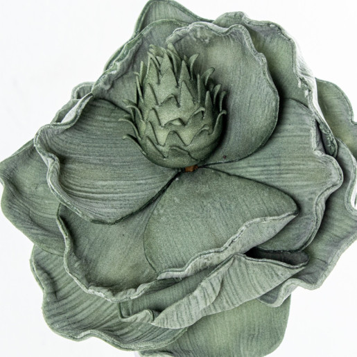 Set 6 flores artificiales verde