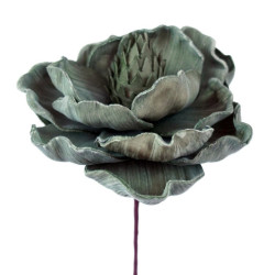 Set 6 flores artificiales verde
