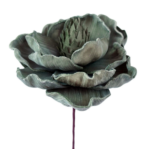 Set 6 flores artificiales verde
