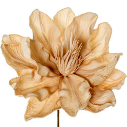 Set 6 flores artificiales beige