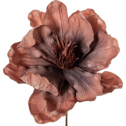 Set 6 flores artificiales coral