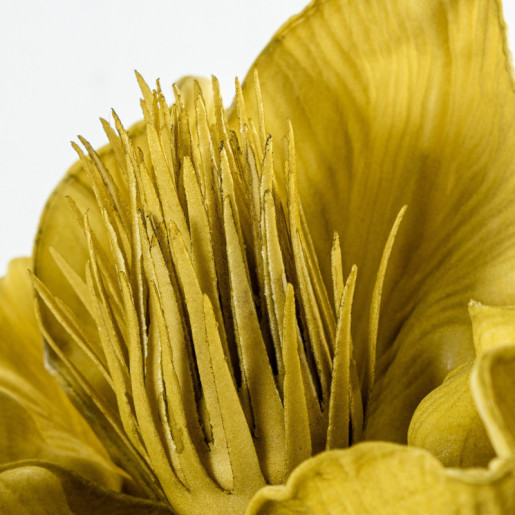 Set 6 flores artificiales amarillo