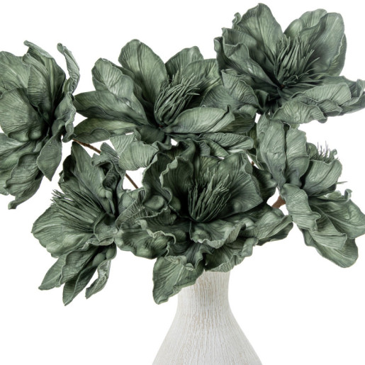 Set 6 flores artificiales verde