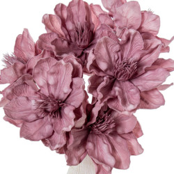 Set 6 flores artificiales violeta