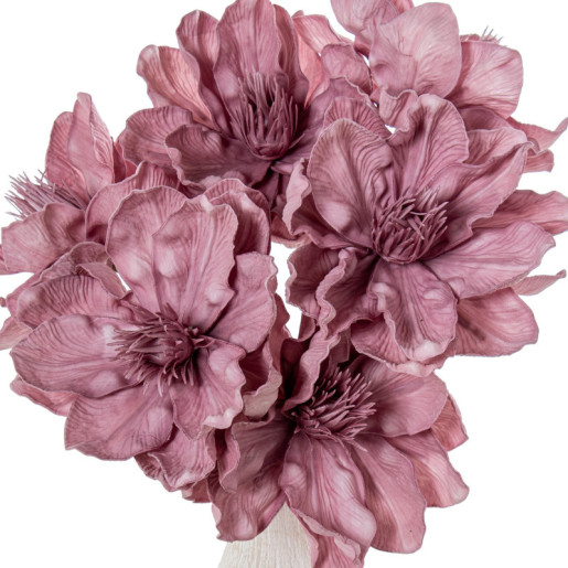 Set 6 flores artificiales violeta