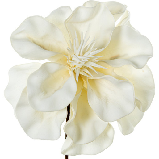 Set 6 flores artificiales blanco