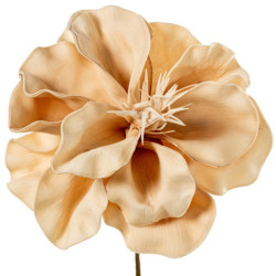 Set 6 flores artificiales beige