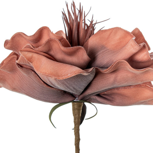 Set 6 flores artificiales coral