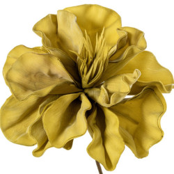 Set 6 flores artificiales amarillo