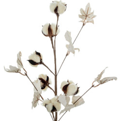 Set 6 ramas flores artificiales blanco