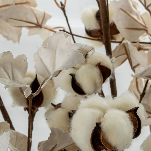 Set 6 ramas flores artificiales blanco