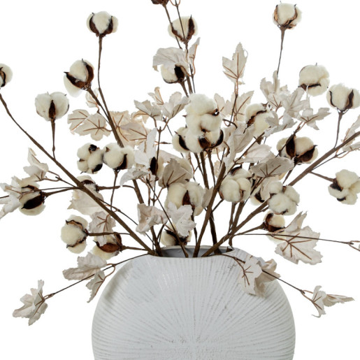 Set 6 ramas flores artificiales blanco