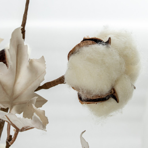 Set 6 ramas flores artificiales blanco