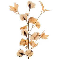 Set 6 ramas flores artificiales beige