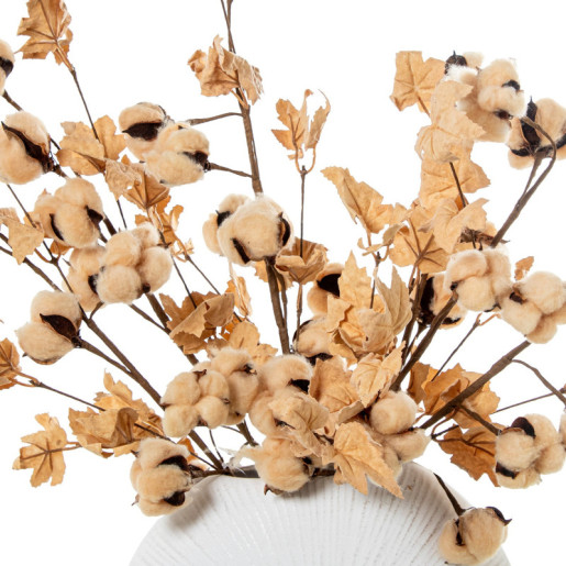 Set 6 ramas flores artificiales beige