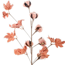 Set 6 ramas flores artificiales coral