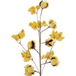 Set 6 ramas flores artificiales amarillo