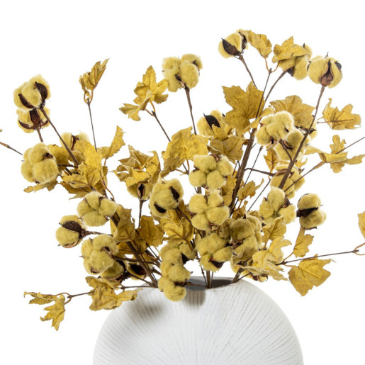 Set 6 ramas flores artificiales amarillo
