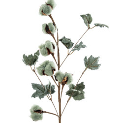 Set 6 ramas flores artificiales verde