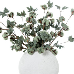 Set 6 ramas flores artificiales verde