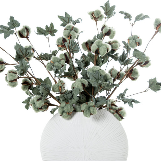 Set 6 ramas flores artificiales verde