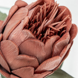Set 6 flores artificiales corao