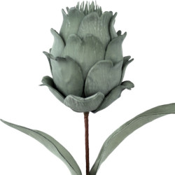 Set 6 flores artificiales verde