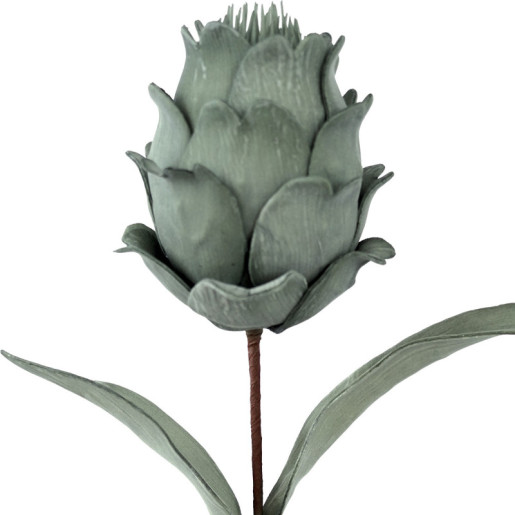 Set 6 flores artificiales verde