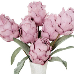 Set 6 flores artificiales violeta