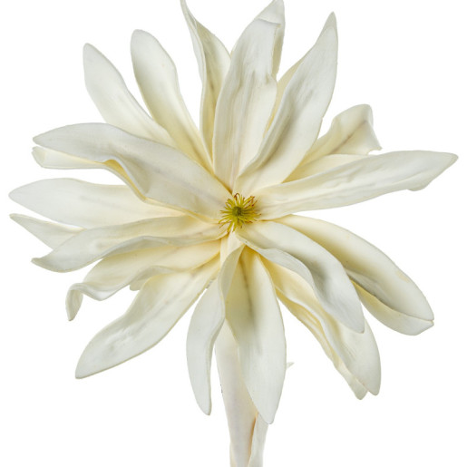 Set 6 flores artificiales blanco