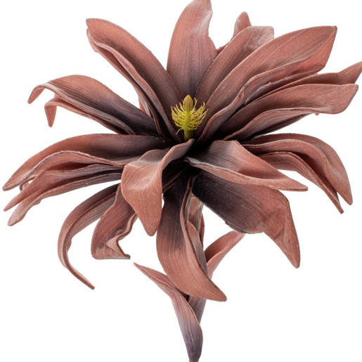 Set 6 flores artificiales coral