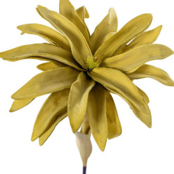 Set 6 flores artificiales amarillo