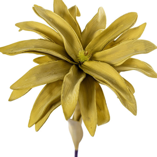 Set 6 flores artificiales amarillo