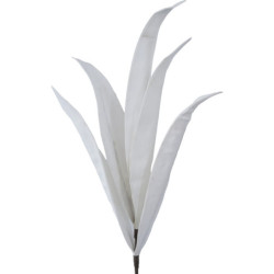 Set 6 ramas hojas artificiales blanco