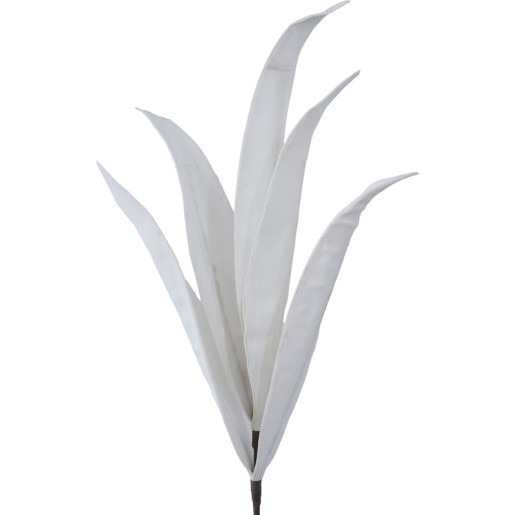 Set 6 ramas hojas artificiales blanco