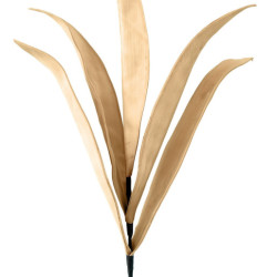 Set 6 ramas hojas artificiales beige
