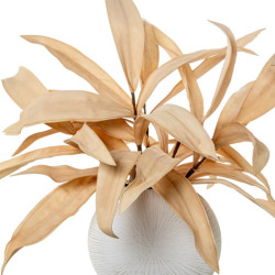 Set 6 ramas hojas artificiales beige