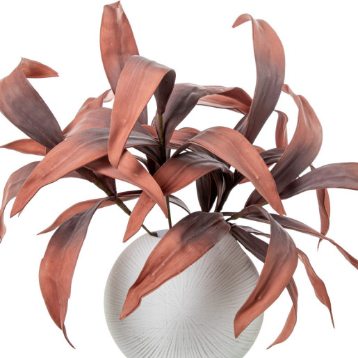 Set 6 ramas hojas artificiales coral
