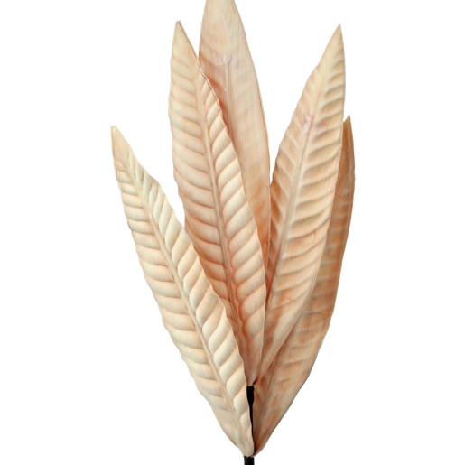 Set 6 ramas hojas artificiales beige