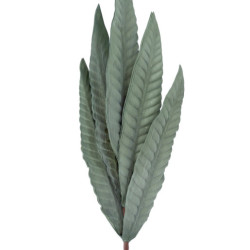Set 6 ramas hojas artificiales verde