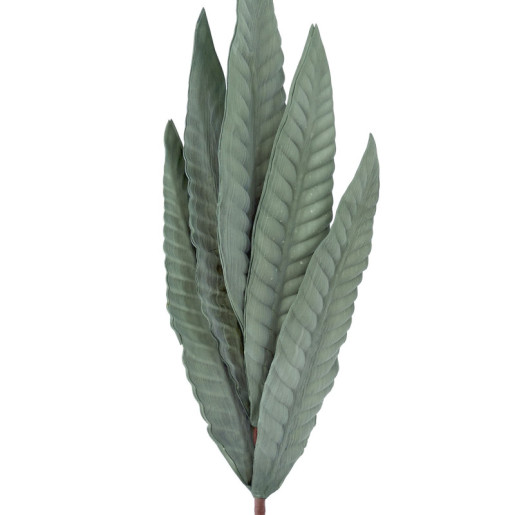 Set 6 ramas hojas artificiales verde