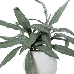 Set 6 ramas hojas artificiales verde