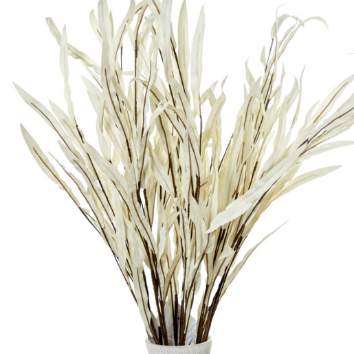 Set 6 ramas hojas artificiales blanco