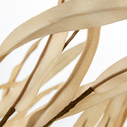 Set 6 ramas hojas artificiales beige