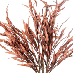 Set 6 ramas hojas artificiales coral