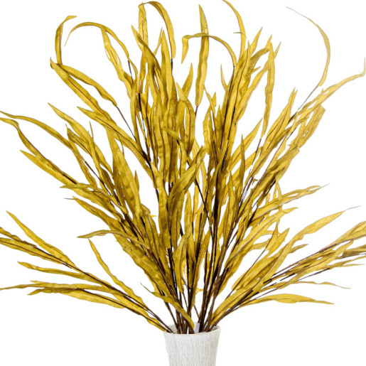 Set 6 ramas hojas artificiales amarillo