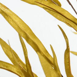 Set 6 ramas hojas artificiales amarillo