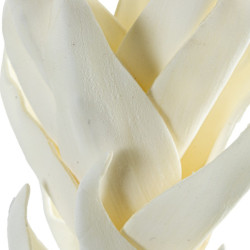 Set 6 ramas hojas artificiales blanco