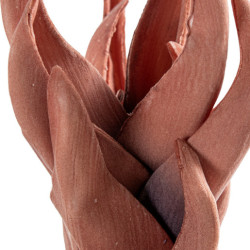 Set 6 ramas hojas artificiales coral