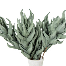 Set 6 ramas hojas artificiales verde